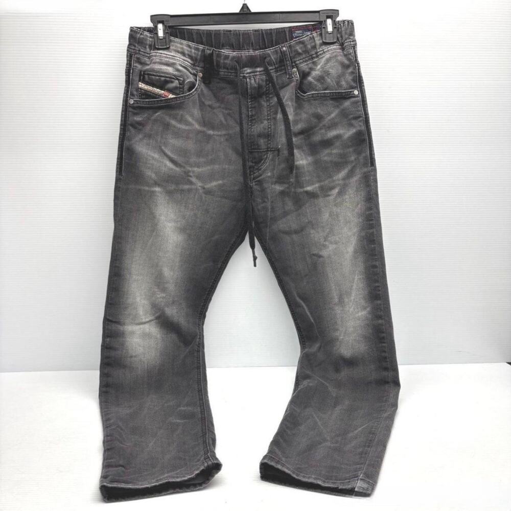 Men’s Diesel D-Krooley JoggJeans Sweat Gray Jeans Sz 32